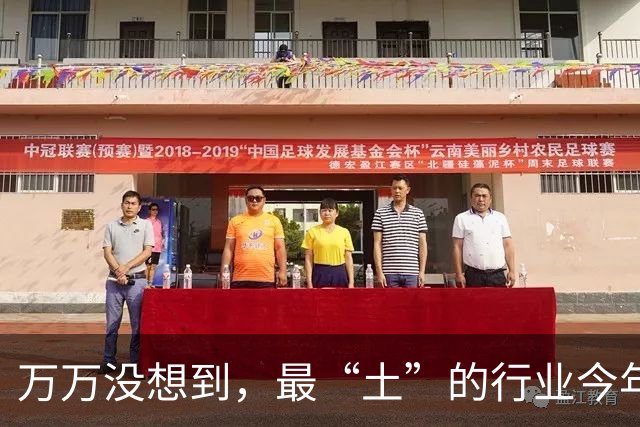 万万没想到，最“土”的行业今年火了
